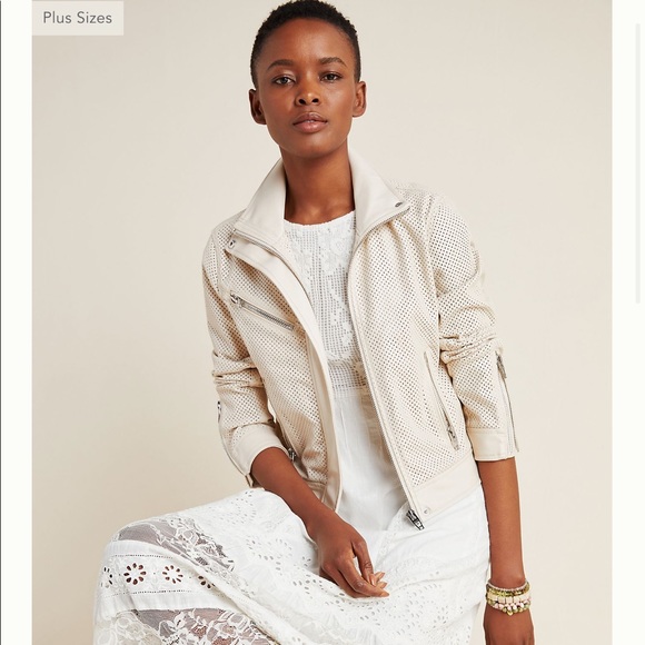 Imelda Perforated Moto Jacket - Picture 1 of 10